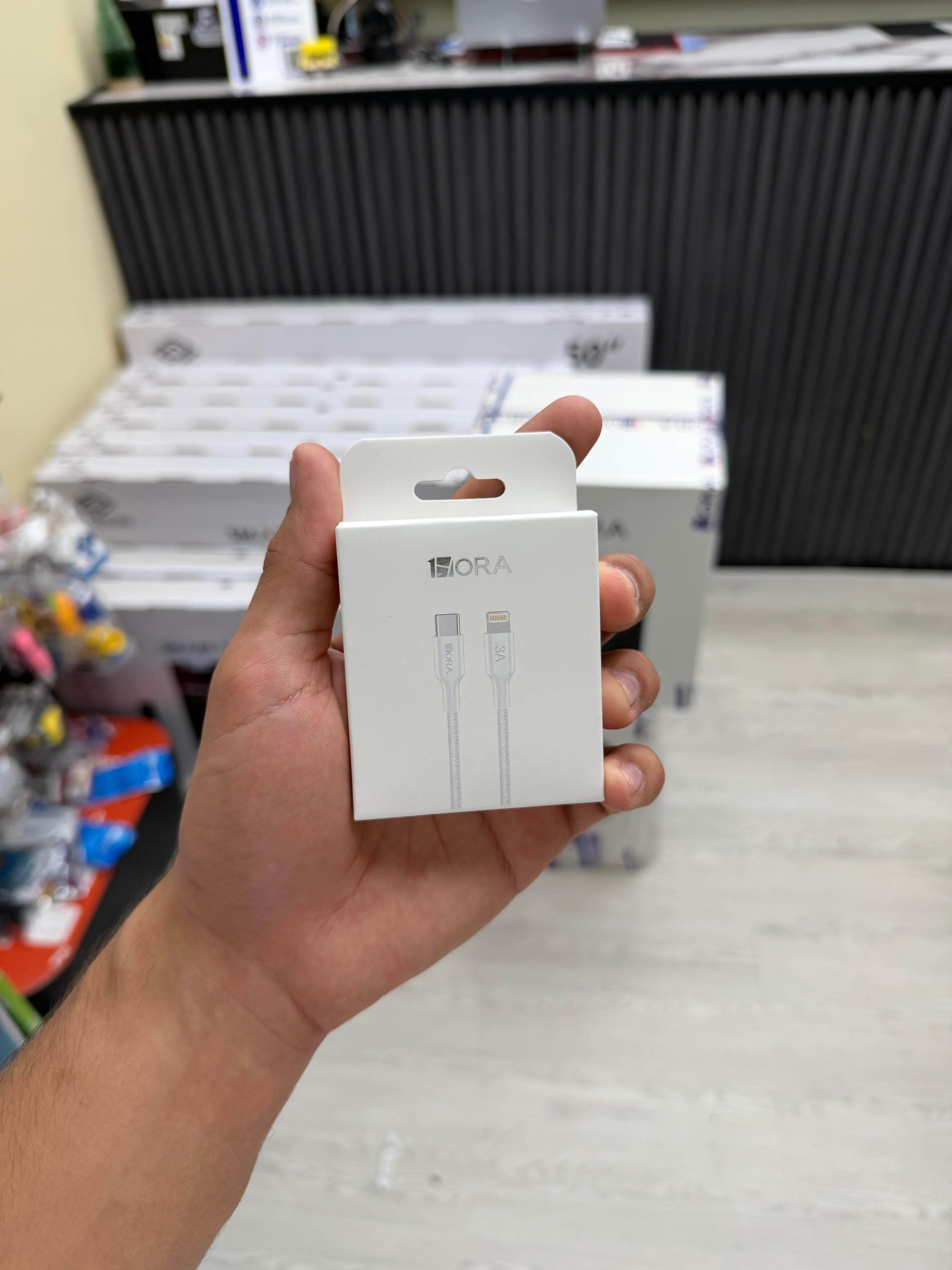 1 HORA CABLE TIPO C A TIPO C & IPHONE 1METRO 3A