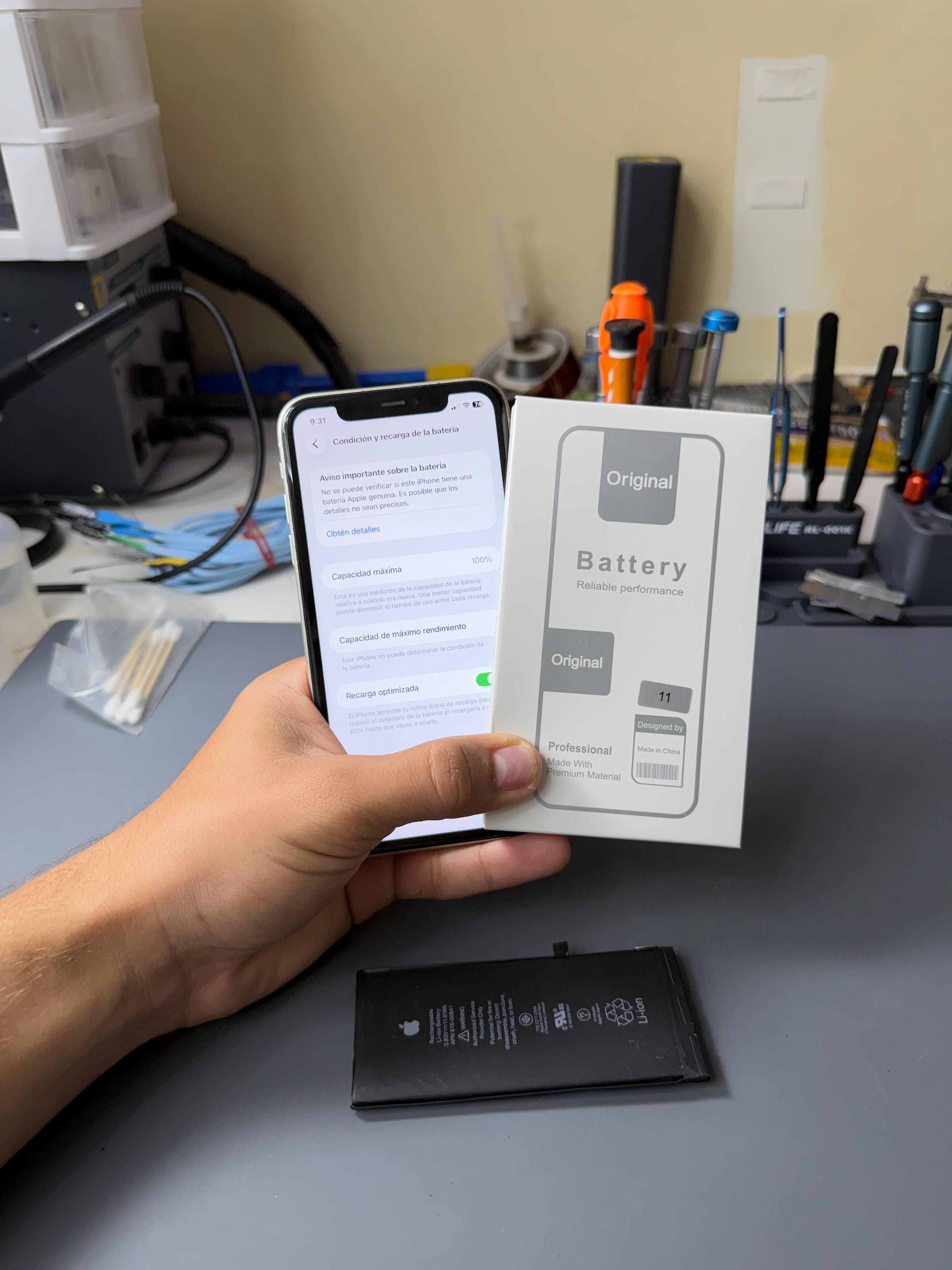 REEMPLAZO DE BATERIA ANDROID Y IPHONE